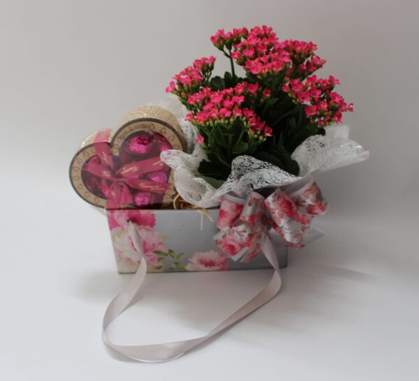 Caixa com Flor e Bombom