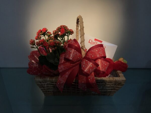 Cesta de Flores Raffaello