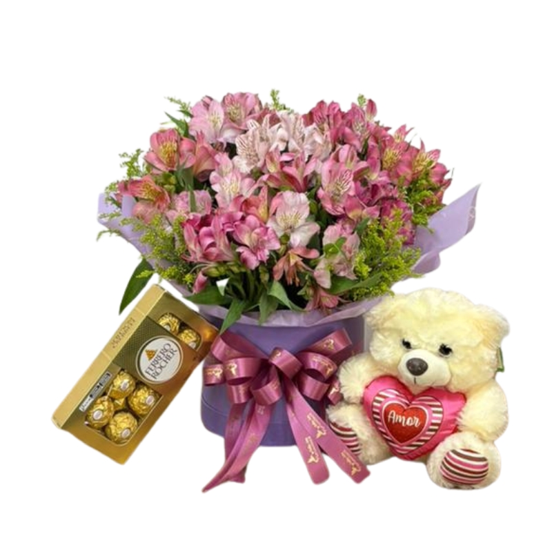 Arranjo de astromelia